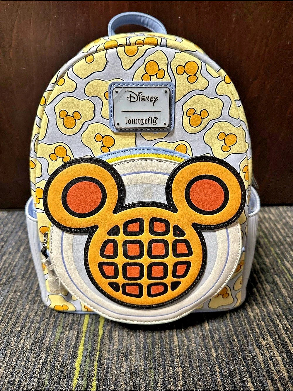 Loungefly Disney Mickey Mouse Breakfast Waffle Scented Mini Backpack - BoxLunch